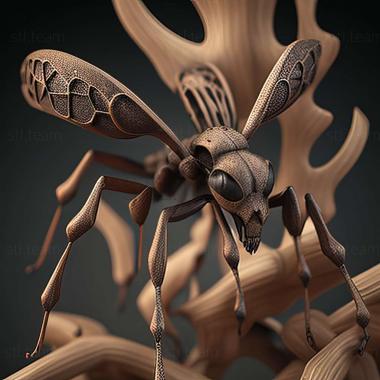 3D model Polyrhachis bihamata (STL)